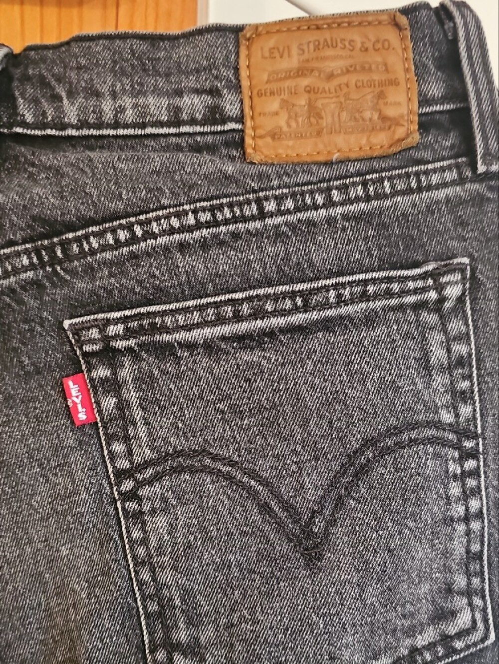 Levi's Women's Charcoal Wedgie Button Fly Vintage Y2K Jeans